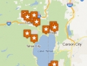 Lake Tahoe Golf Courses Map