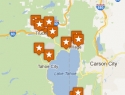Lake Tahoe Golf Courses Map