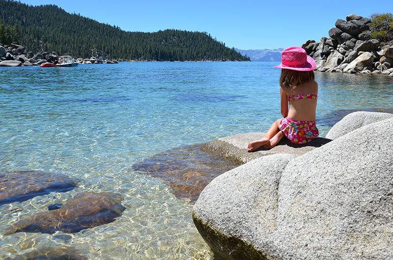 Gorgeous Summer Day at Secret Cove Lake Tahoe.