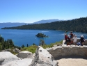 Lookout point at Emerald Bay, Lake Tahoe