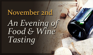 An Evening of Food & Wine Tasting